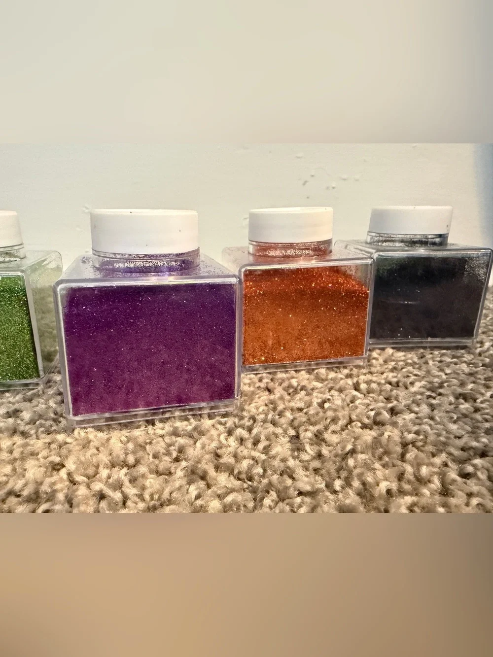 Extra Fine Glitter Assorted Colors - Emerald, Onyx, Amethyst, Topaz
